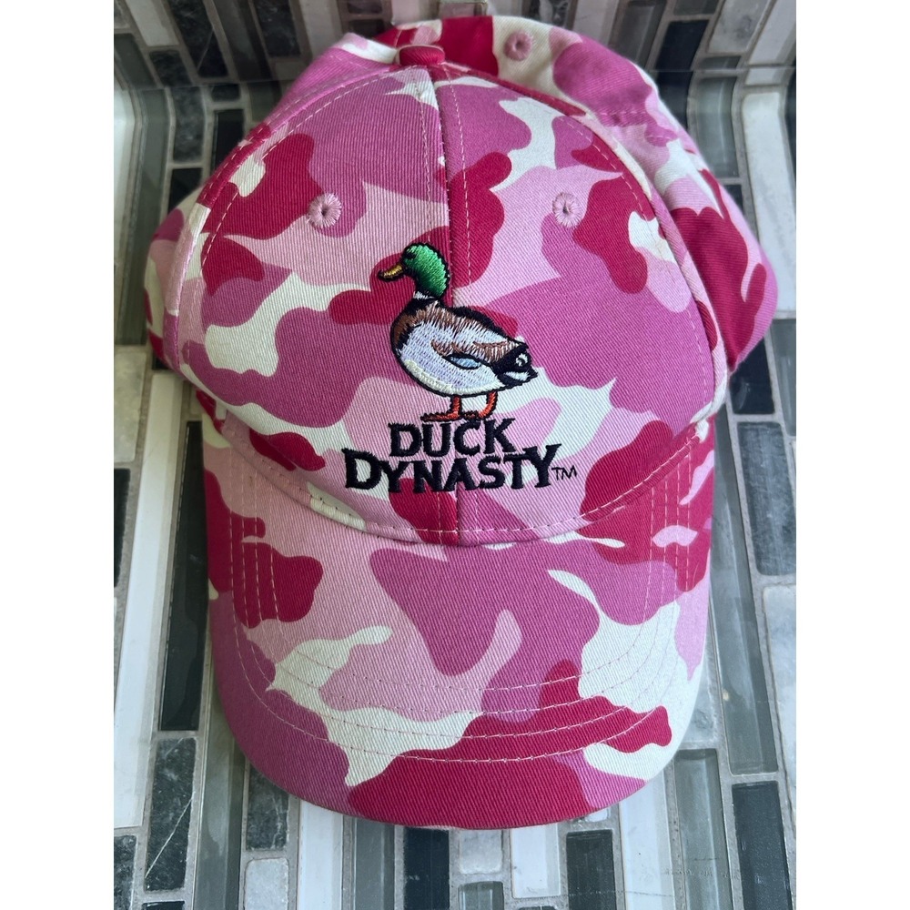Duck Dynasty Camo Baseball Cap Hat‎ Womens Pink Adjustable Embroidered